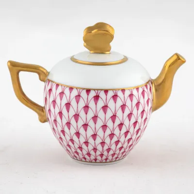 Teapot Raspberry 3.5 in L X 2.25 in W X 2.5 in H