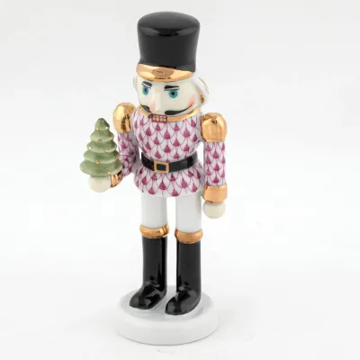 Nutcracker with Christmas Tree Raspberry