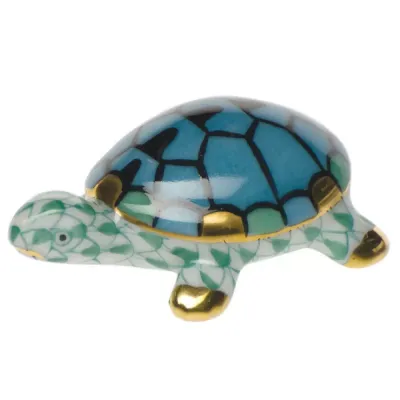 Tiny Turtle Green 1.5 in L X 0.5 in H