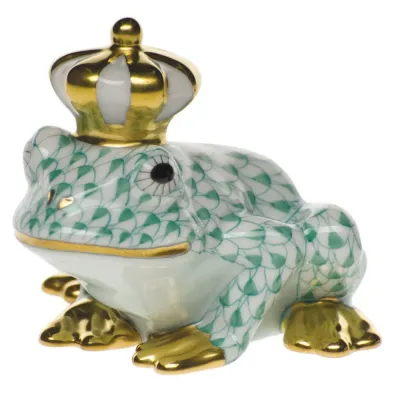 Frog Prince Green 2.75 in L X 3.25 in H