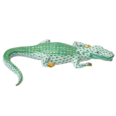 Small Alligator Green 5.75 in L X 1.25 in H