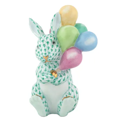 Balloon Bunny Green 2.25 in L X 3 in W X 4.5 in H
