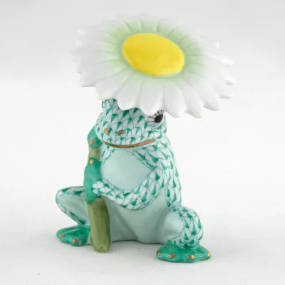 Flower Frog Green 2.75 in L X 2.25 in W X 3.25 in H