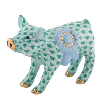 Blue Ribbon Pig Green