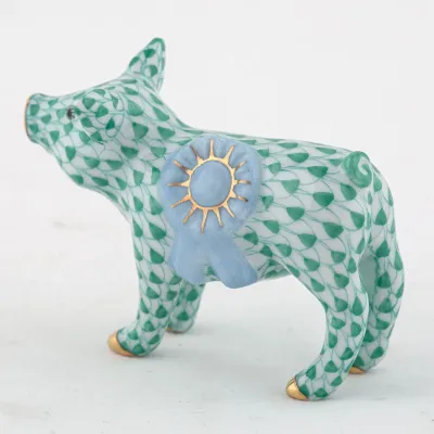 Blue Ribbon Pig Green