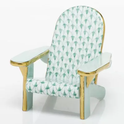 Adirondack Chair Green 3 in L X 2.75 in H