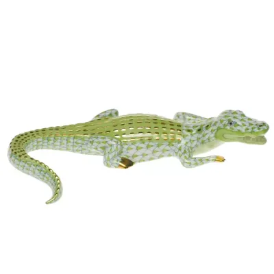 Small Alligator Key Lime 5.75 in L X 1.25 in H