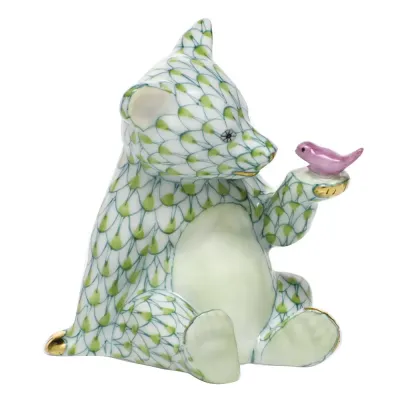 Bear With Bird Key Lime 2.25 in L X 2.75 in H