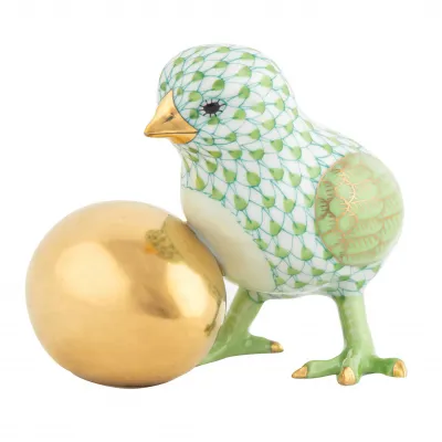 Baby Chick With Egg Key Lime 3.5 in L X 2.5 in W X 2.75 in H