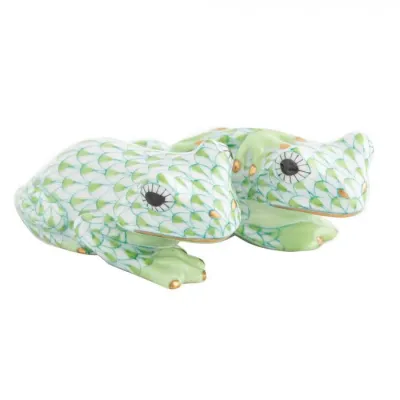 Pair Of Frogs Key Lime 2.5 in L X 2.25 in W X 1.25 in H