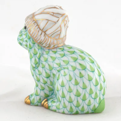 Bunny With Winter Hat Key Lime 2 in L X 1 in W X 2 in H