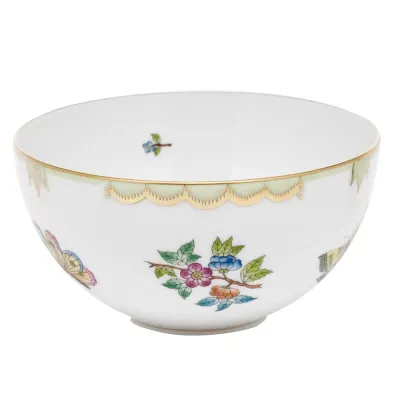 Queen Victoria Multicolor Small Bowl 3 in H X 5.75 in D