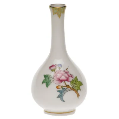 Queen Victoria Multicolor Small Bud Vase 3.5 in H