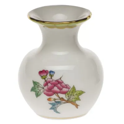 Queen Victoria Multicolor Medium Bud Vase With Lip 2.75 In H
