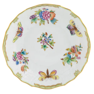 Queen Victoria Multicolor Scalloped Dinner Bowl