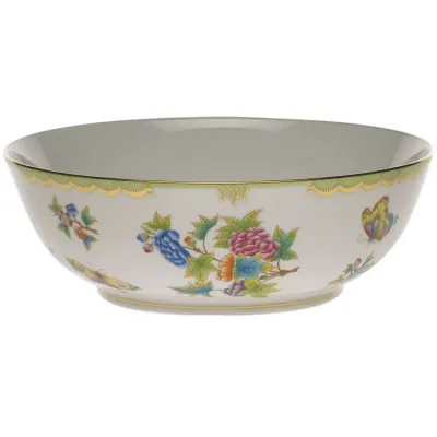 Queen Victoria Multicolor Large Bowl 11 in D