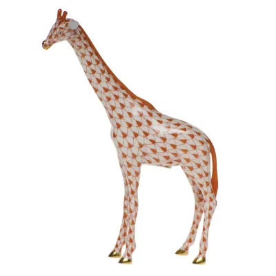 Small Single Giraffe Rust 5.25 in H