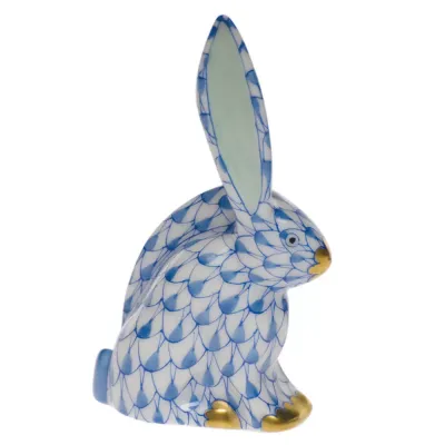 Rabbit Miniature Blue 2.25 in H