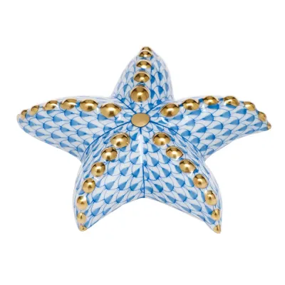Puffy Starfish Blue 3.25 in W X 0.5 in H