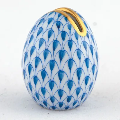 Egg Place Card Holder Blue 1.25 in H X 1 in D
