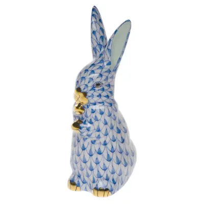 Standing Bunny Blue 3.5 in H