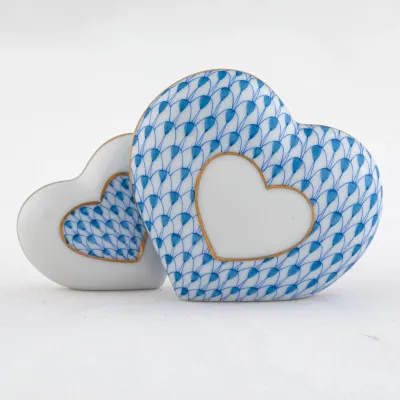 Two Of Hearts Blue 1.25 in L X 3.5 in W X 2.25 in H