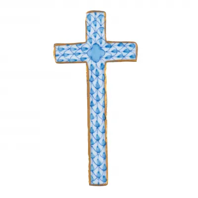 Small Cross Blue 2.25in L X 1in W X 0.25in H