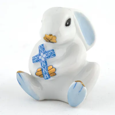 Bunny with Cross Blue