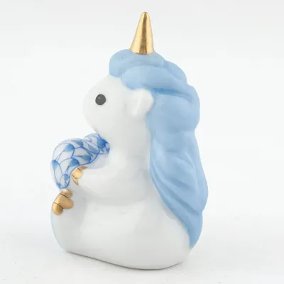 Sitting Unicorn Blue