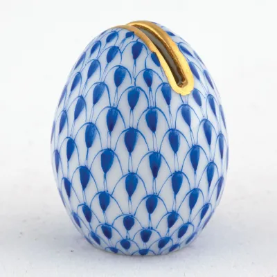 Egg Place Card Holder Sapphire 1.25 in H X 1 in D