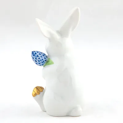 Blossom Bunny Multi 2.5in L X 2.25in W X 4.75in H - WHITE-SAPPHIRE