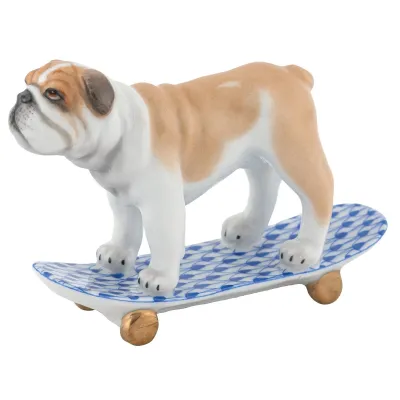 Skateboarding Bulldog Sapphire