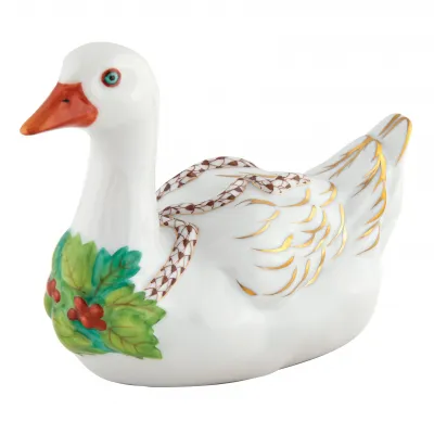 Christmas Goose Chocolate 5.25 in L X 2.25 in W X 4 in H