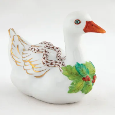 Christmas Goose Chocolate 5.25 in L X 2.25 in W X 4 in H