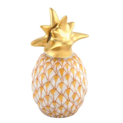 Pineapple Place Card Holder Butterscotch 2 In H X 1 In D