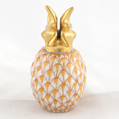 Pineapple Place Card Holder Butterscotch 2 in H X 1 in D