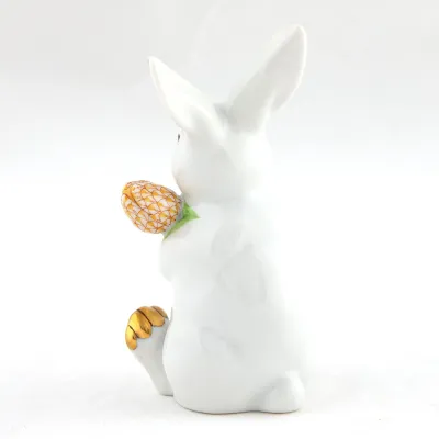 Blossom Bunny Multi 2.5in L X 2.25in W X 4.75in H - WHITE-BUTTERSCOTCH