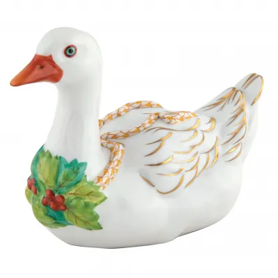 Christmas Goose Butterscotch 5.25 in L X 2.25 in W X 4 in H