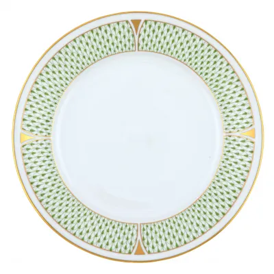 Art Deco Green Oval Platter 15 in L X 11 in W