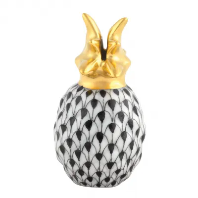 Pineapple Place Card Holder Black 2 In H X 1 In D