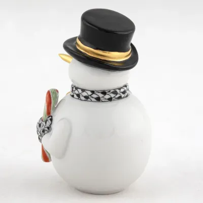 Candy Cane Snowman Black
