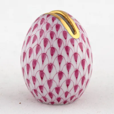 Egg Place Card Holder Raspberry 1.25 in H X 1 in D