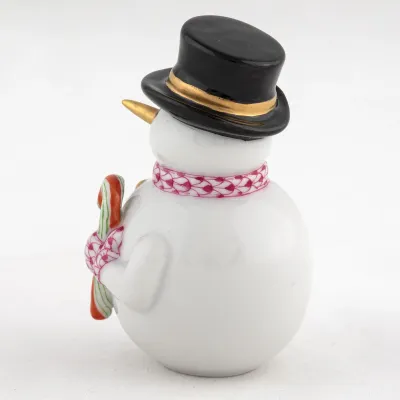 Candy Cane Snowman Raspberry