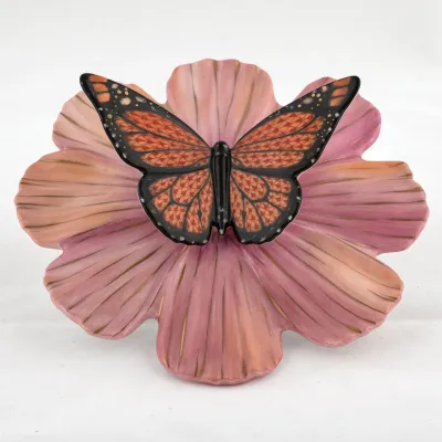 Monarch On Cosmos Multicolor