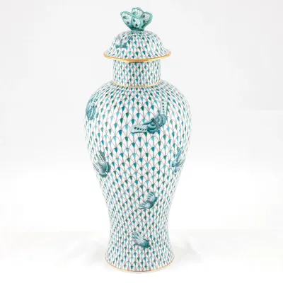 Blue Felicity Ginger Jar Blue 5 in L X 5 in W X 12 in H