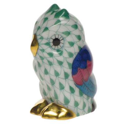 Owl Miniature Green 1.75 in H