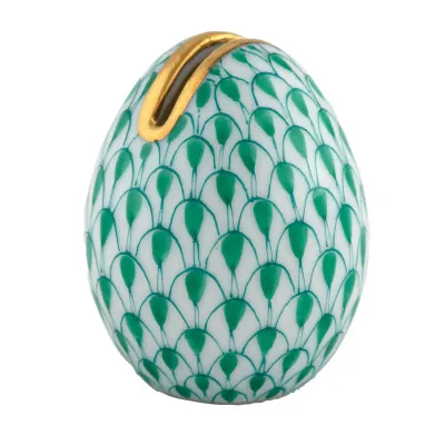Egg Place Card Holder Green 1.25 in H X 1 in D
