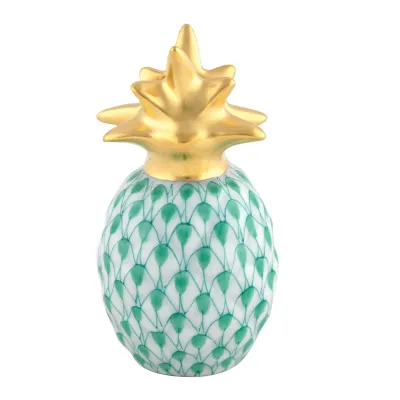 Pineapple Place Card Holder Green 2 In H X 1 In D