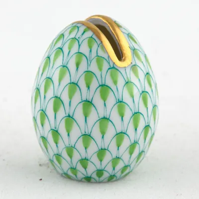 Egg Place Card Holder Key Lime 1.25 in H X 1 in D