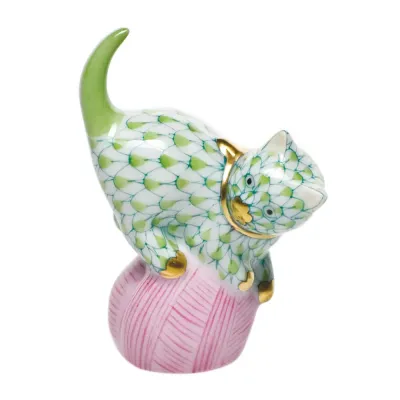 Mischievous Cat Key Lime 1.5 in H